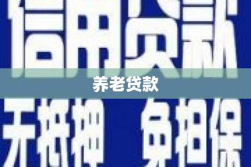 下营养老贷款