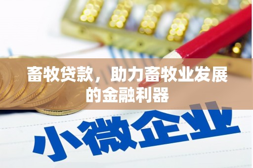 下营畜牧贷款，助力畜牧业发展的金融利器