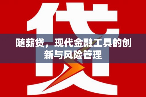 下营随薪贷，现代金融工具的创新与风险管理