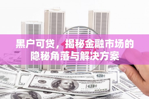 下营黑户可贷，揭秘金融市场的隐秘角落与解决方案