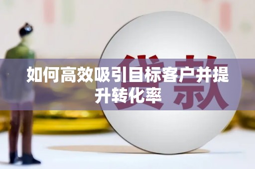 下营如何高效吸引目标客户并提升转化率