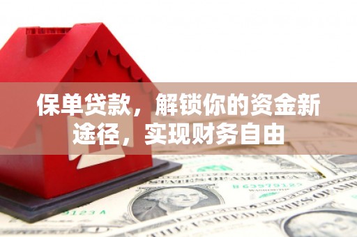 下营保单贷款，解锁你的资金新途径，实现财务自由