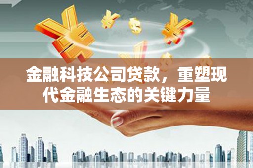 下营金融科技公司贷款，重塑现代金融生态的关键力量