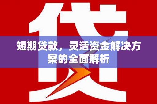 下营短期贷款，灵活资金解决方案的全面解析