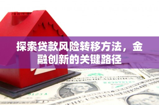下营探索贷款风险转移方法，金融创新的关键路径