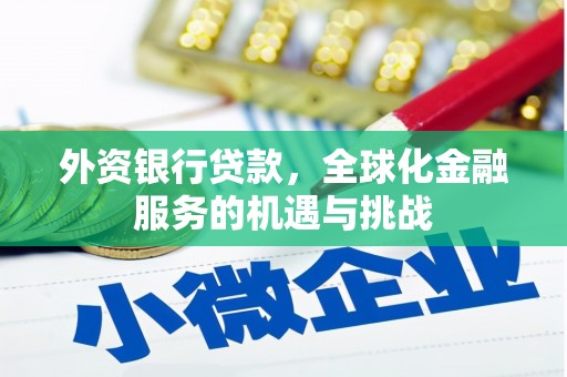 下营外资银行贷款，全球化金融服务的机遇与挑战